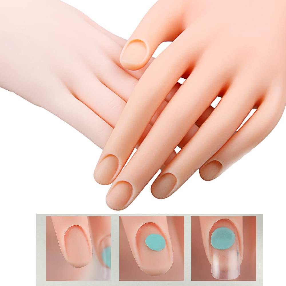 Nails Tool Artificial Hand Manicure Practice Hand Joint Activity Hand Model  Artificial Hand Manicure Tool For Home Salon Use