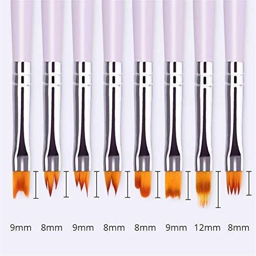 1 Pc Gradient Bloom Nail Painting Brush Pen UV Gel Nail Art Brush With Wood  Handle Nylon Hair Draw Manicure Nail Art Tool