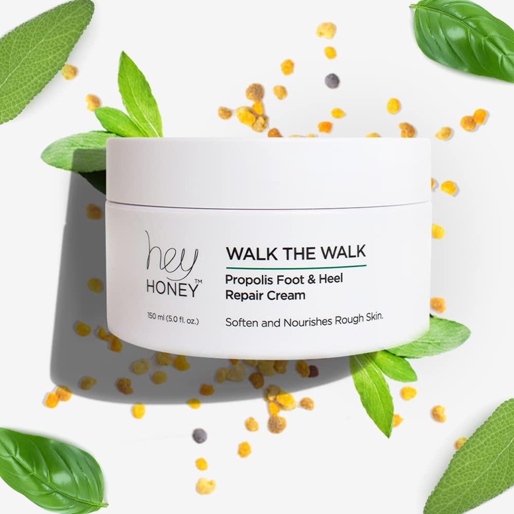 Hey Honey Walk The Walk Bee Propolis Best Foot & Heel Cream Made For Externally Dry Feet