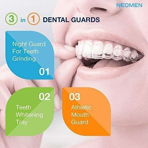 Neomen Mouth Guard Professional Dental Guard 2 Sizes, Pack of 4