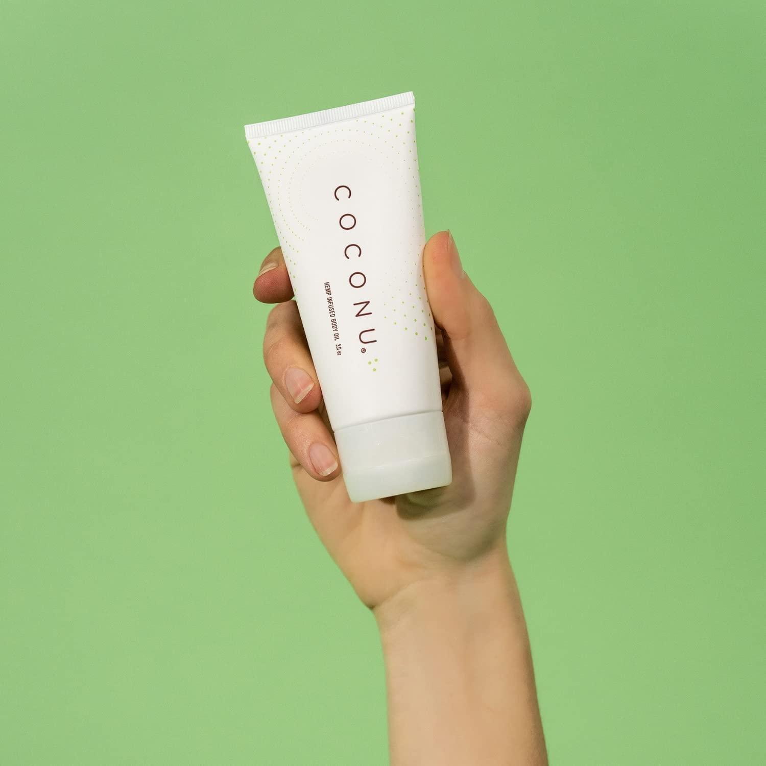Coconu Hemp Infused Body Oil | Relaxing Massage Therapy for Couples | 3 oz  Vegan Coconut Oil Blend | Edible & Fragrance-Free | Buy Now with Express  International Delivery | GoSupps.com