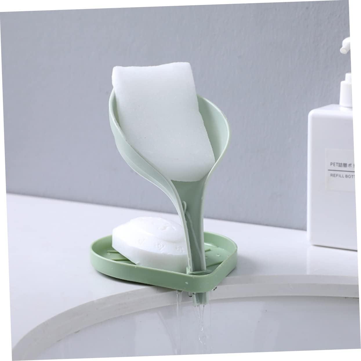 Ciieeo 6pcs Double Layer Drain Soap Box Non Slip Soap Brackets N 並行輸入品 Ciieeo Double-Layer Rotating Draining Basket Grey Kitchen Storage