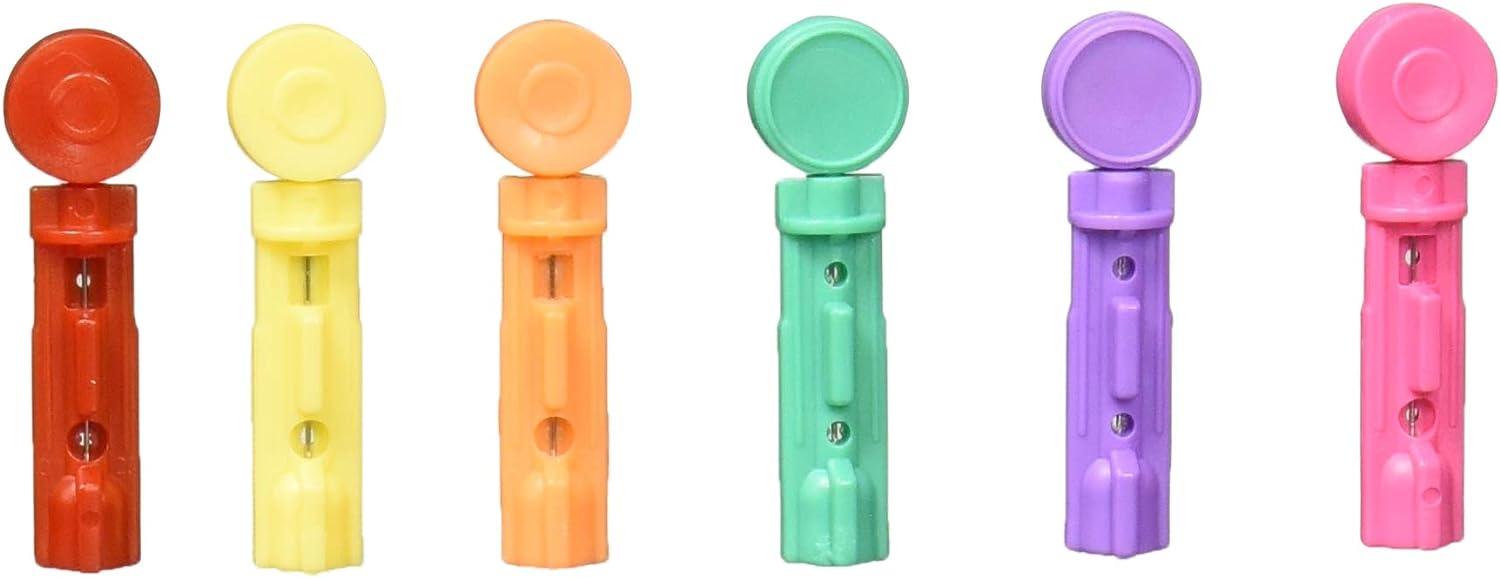 Bayer Microlet Colored Lancets 100 Count Pack of 3 Convenient and Colorful Lancets for Blood