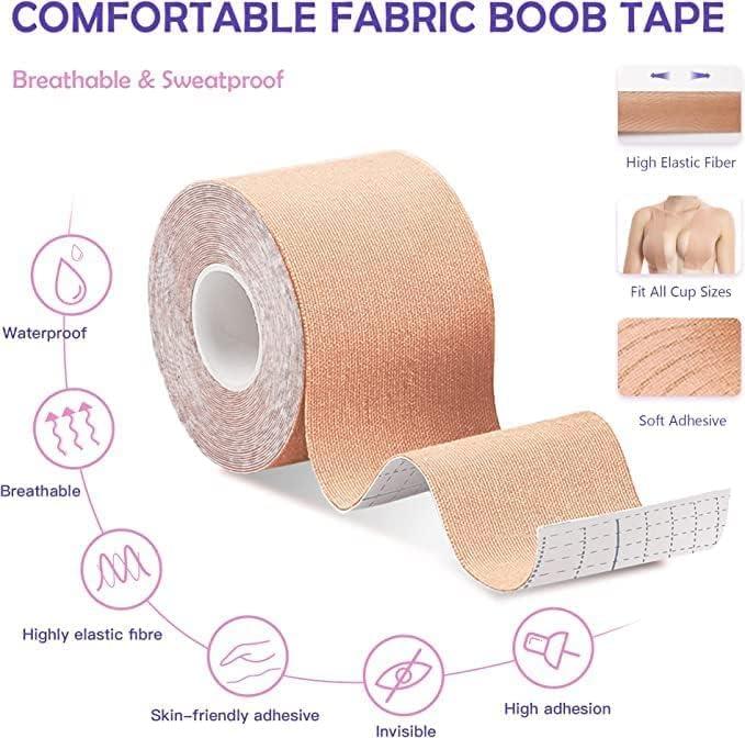 Boob Tape 7m Boobtapes, Skin-friendly Bob Tape For Large Breast