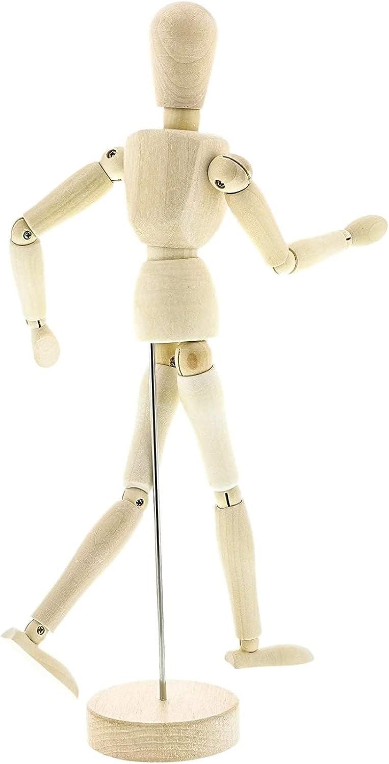 Le Juvo Drawing Mannequin 13 Wooden Figure Model - Posable Art Manikin  Jointed Perfect for Home Decoration and Sketching The Human Figure