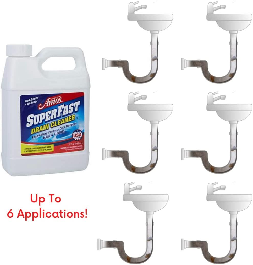 Professor Amos' Superfast Drain Cleaner Dissolve Hair, Grease, Food