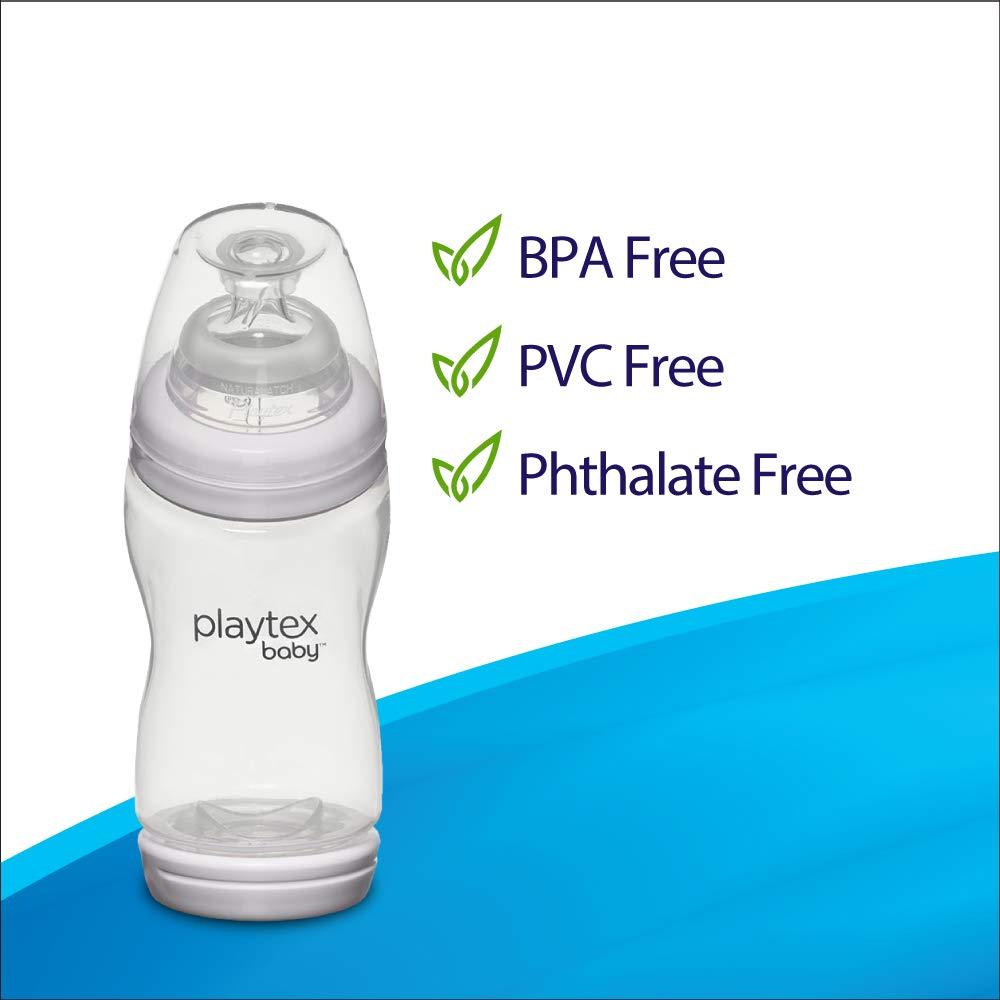 Playtex Baby VentAire Bottle for Boys Helps Prevent Colic and Reflux 9  Ounce Blue Bottles 3 Count