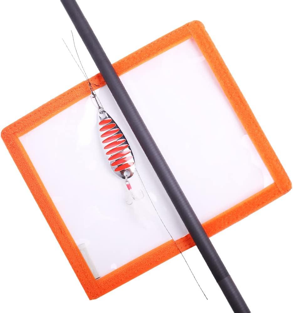 Fishing Lure Wraps 4 Packs Clear PVC Bait Hook Covers Keeps Fishing Safe  Easily See Lures Medium Orange