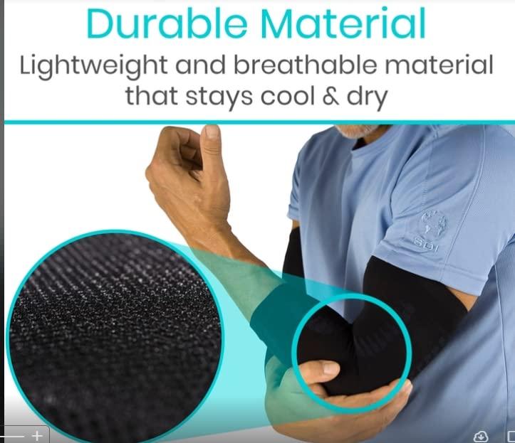 Vive Elbow Compression Sleeve Tennis, Golfers And Weight Lifting Brace Waterproof Golf