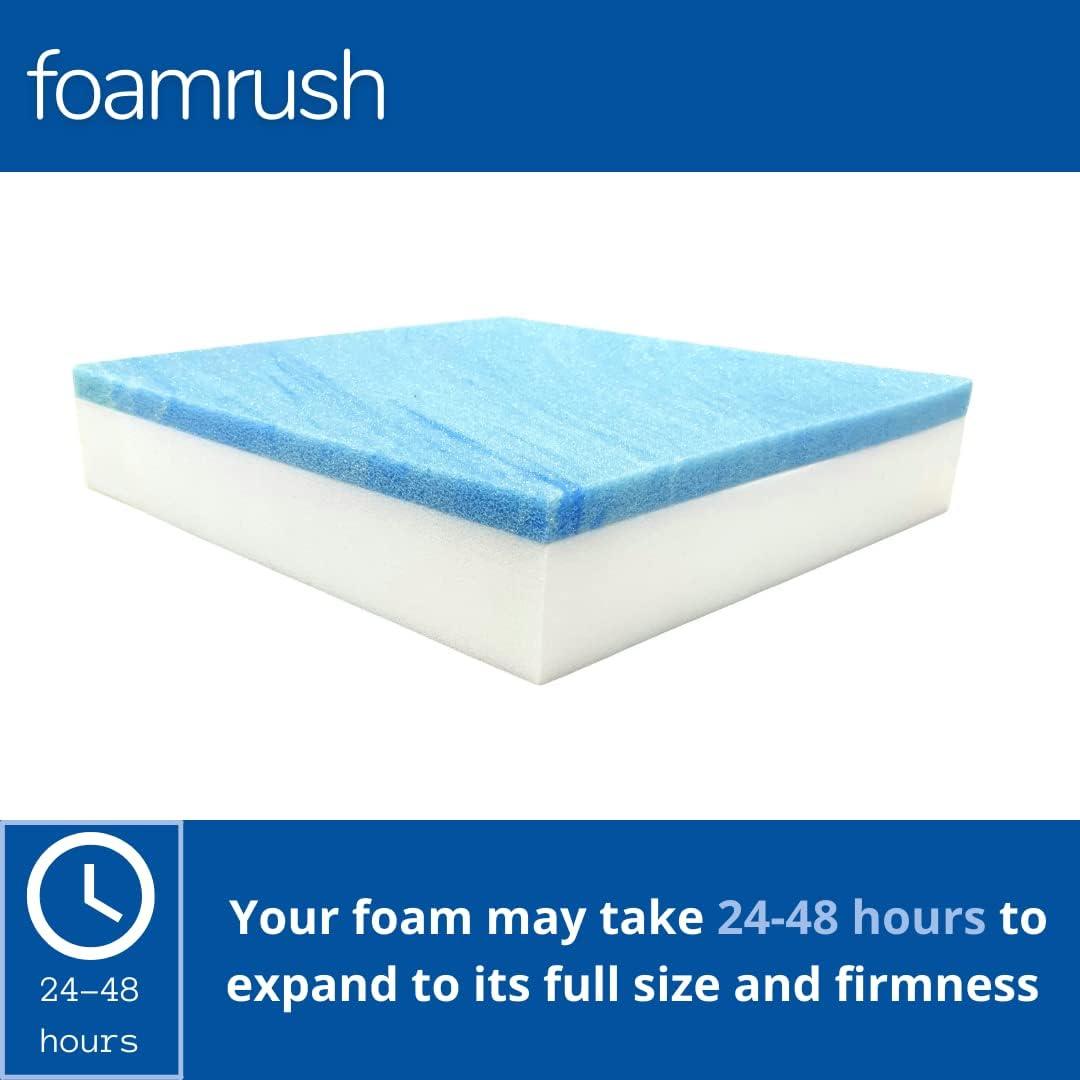 FoamRush 6 x 26 x 26 Cool Gel Memory Foam Upholstery Square
