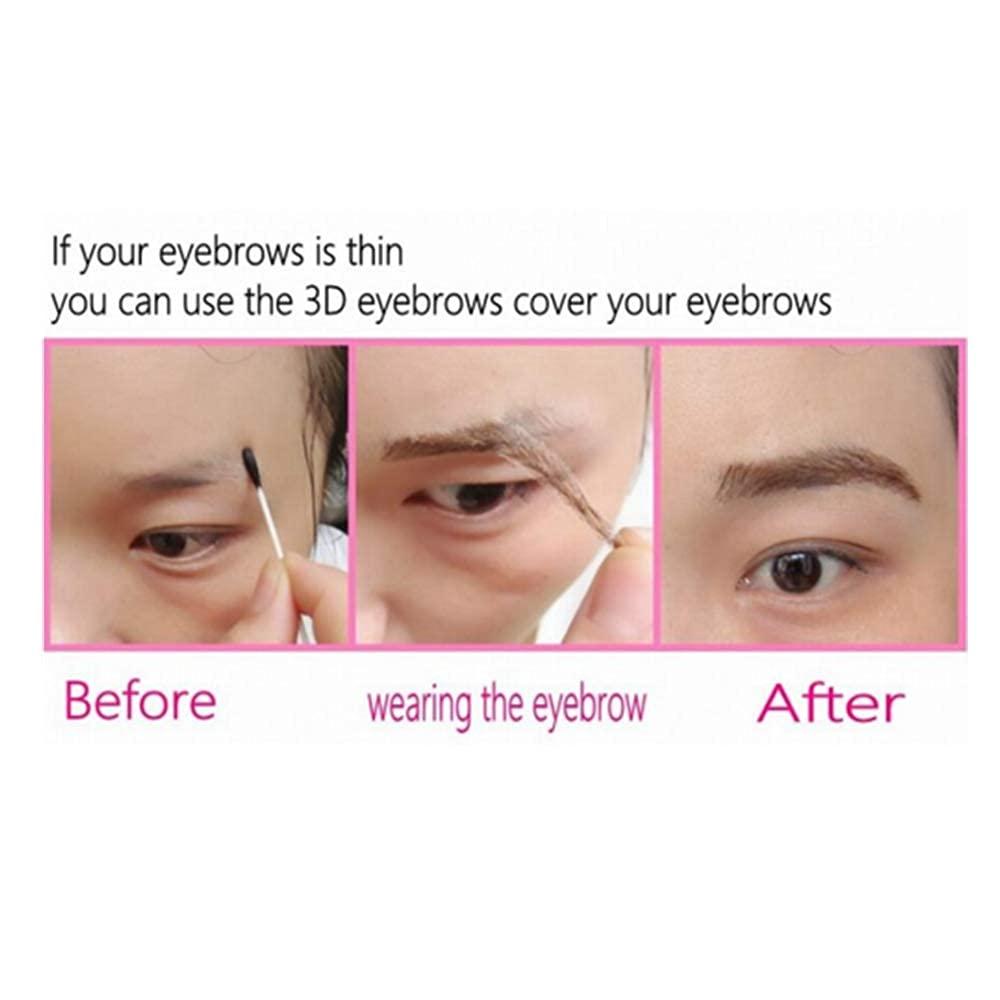 Vlasy Handmade Women's Human Hair False Eyebrows Natural Lace