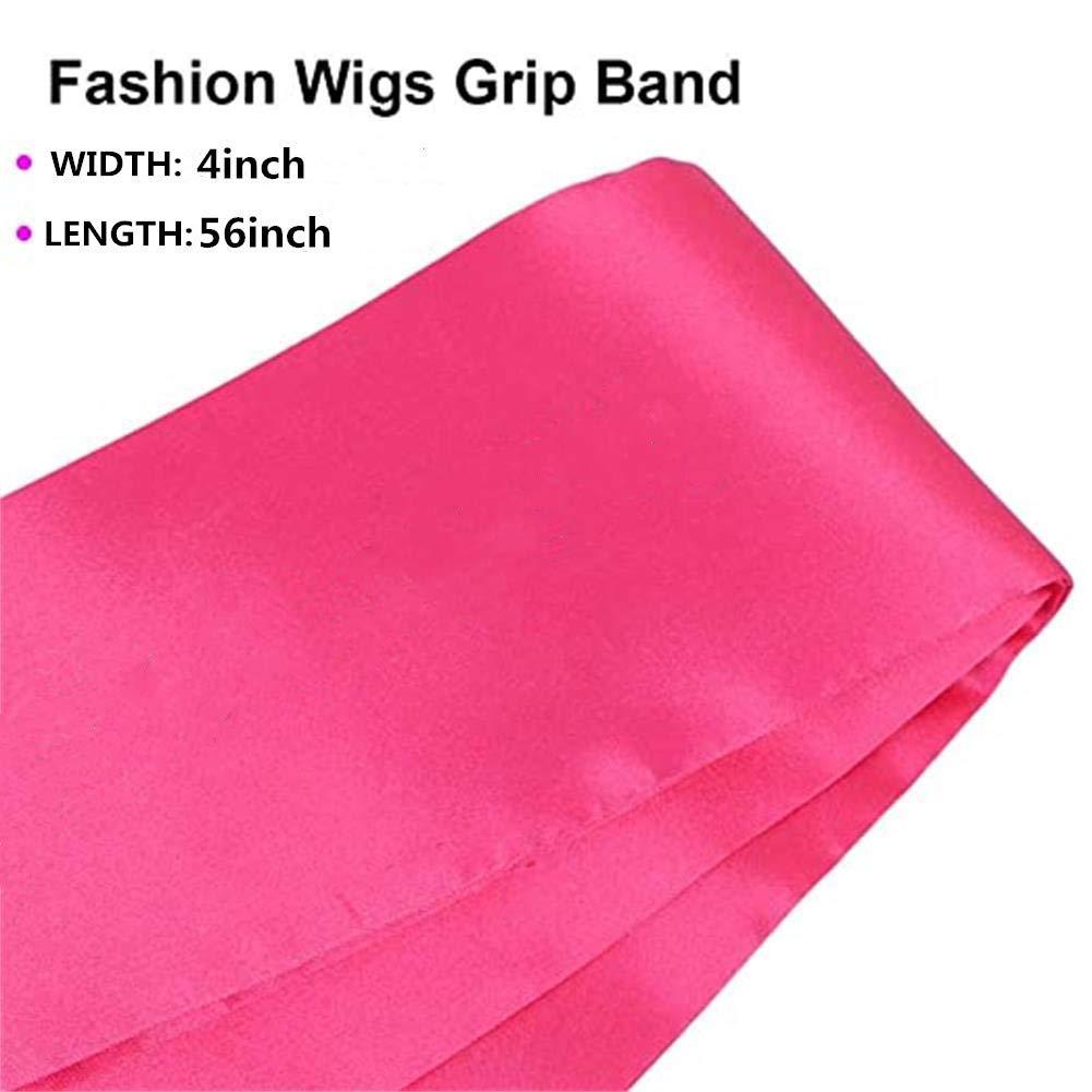 YMSGIRL Satin Edge Laying Scarf for Lace Frontal Wigs Headbands, Non Slip  Hair Wrap Wigs Grip Band