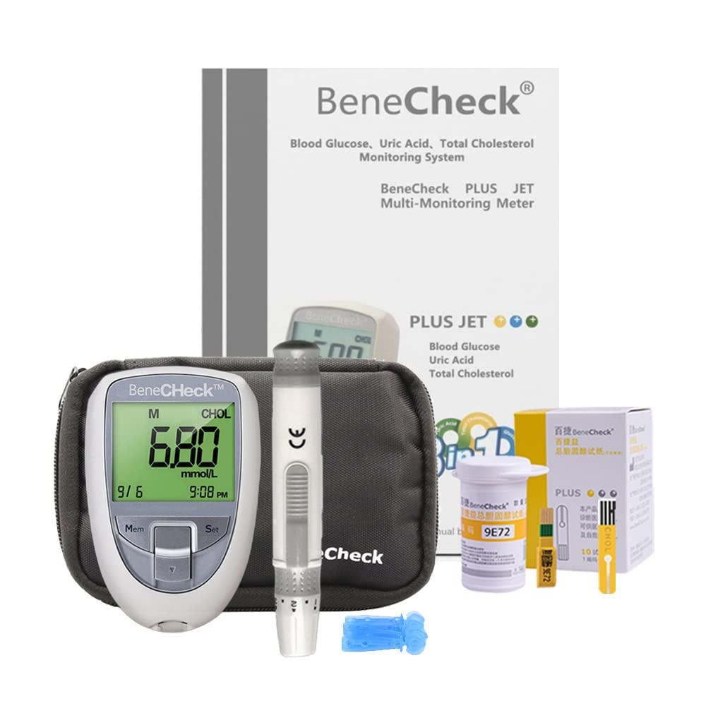 Hnxxyisite Multifunction Home Total Cholesterol Meter Kit Monitor and