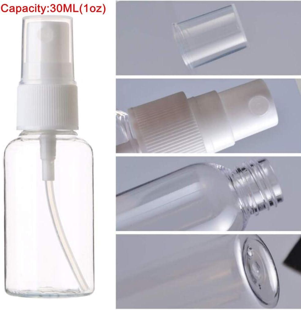 SINIDE Spray Bottles 30ml/1oz, 4 Pack Clear Empty Fine Mist Plastic Mini  Travel Bottle Set, Portable Refillable Makeup Sprayer Containers for  Perfume