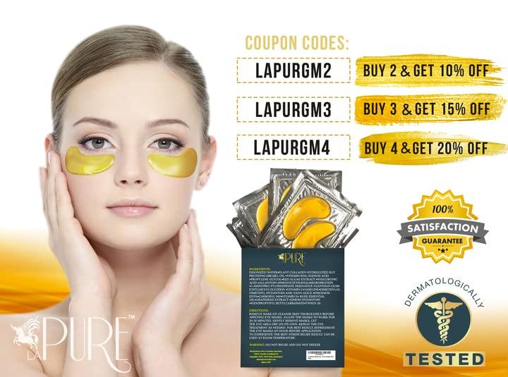 LA PURE 24K Gold Eye Treatment Masks 15 Pairs