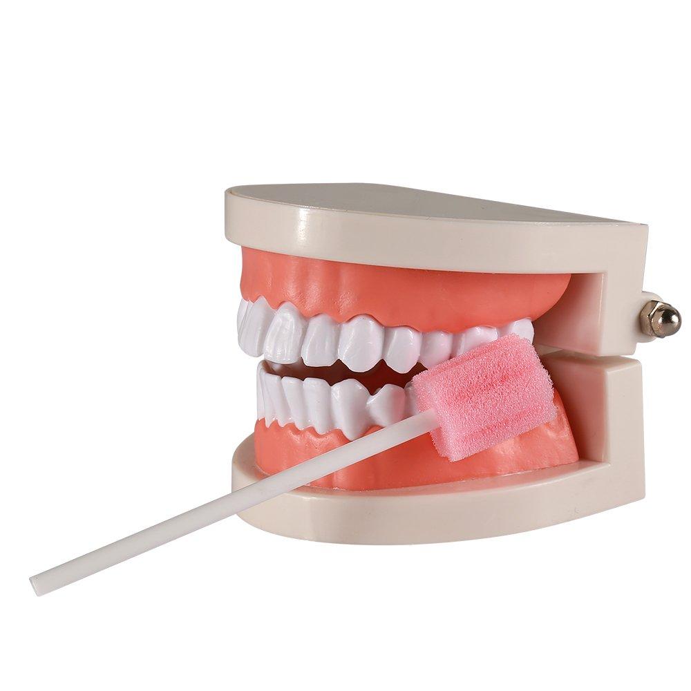 (50 Pack) Disposable Oral Swabs, Sterile Dental Sponge Unflavored for