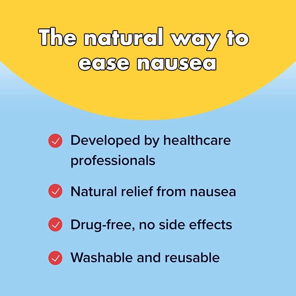 Three Lollies Queasy AntiNausea Wristbands Nausea & Vomiting Relief