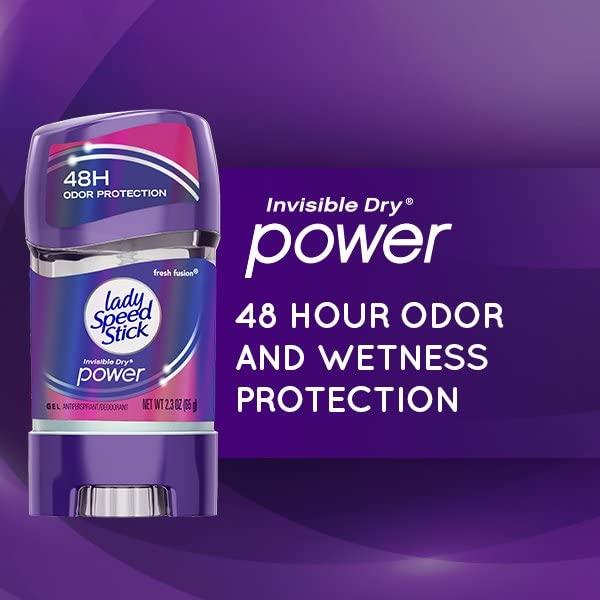 Lady Speed Stick 48HR Antiperspirant Deodorant Gel Fresh Fusion 2.30 oz