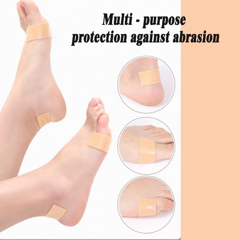 TDDBM Moleskin Blister Foam 2 Rolls, Heel Sticker Silicone Gel Tape