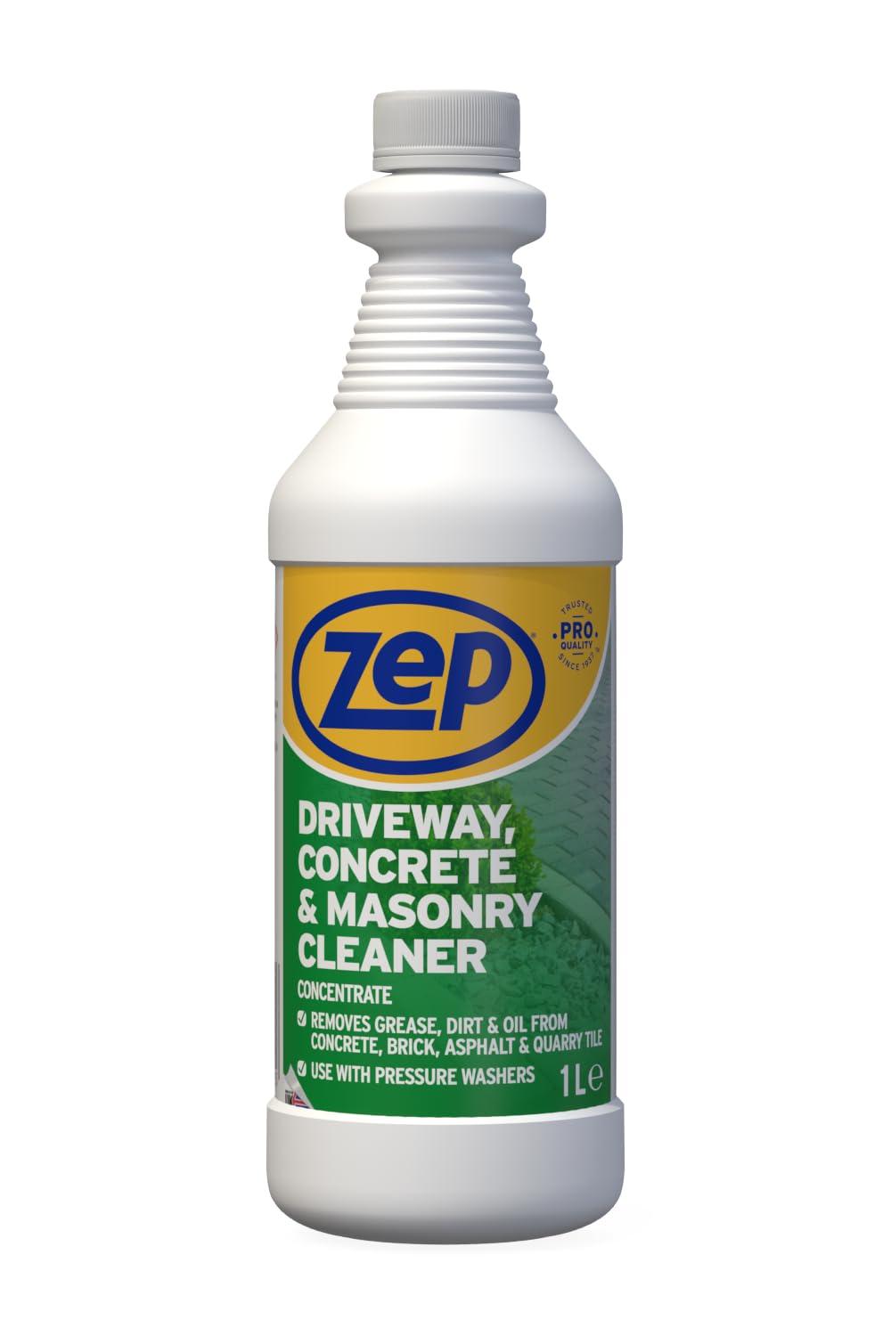 Zep Driveway Concrete & Masonry Cleaner Concentrated formula covers