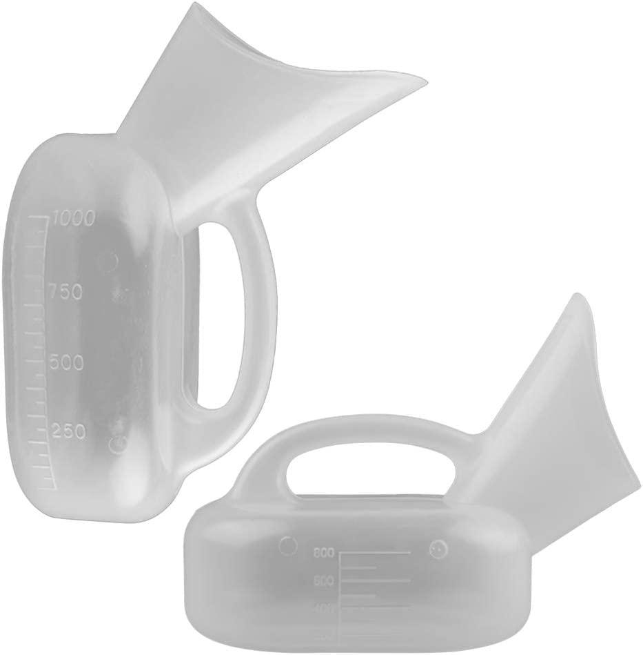 Milisten 2pcs Female Urinal Urine Bottle Women Urinal Pot Urinal Device