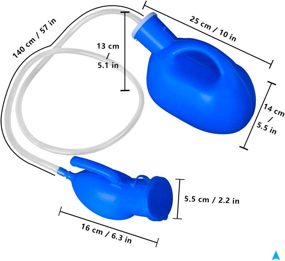 Men's Urinal with Handheld Portable Urine Cup 2000 ml Large Capacity