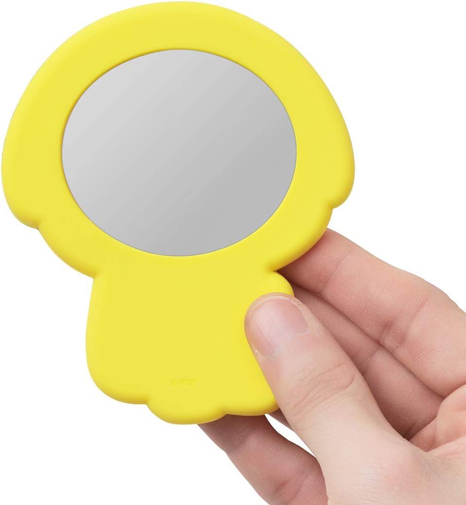 BT21 CHIMMY Small Mini Yellow Handheld Mirror for Women and Girls