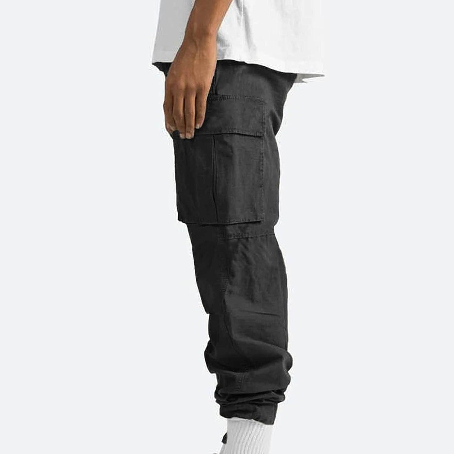 Cargo Pants for Men Relaxed Fit Causal Slim Beach Work Streetwear