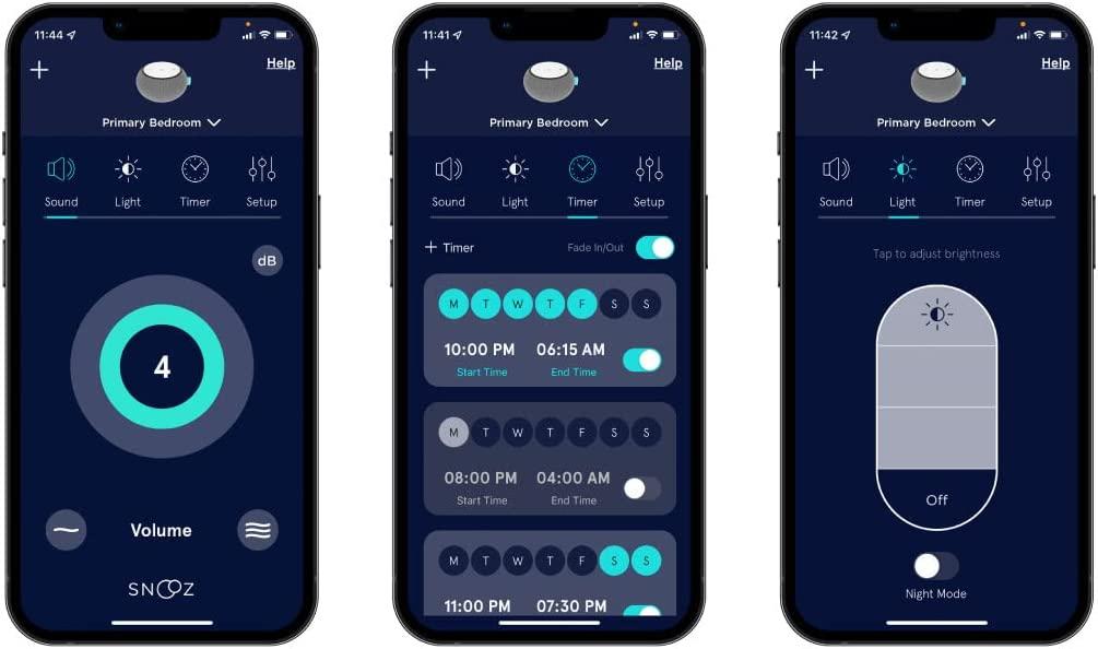 SNOOZ Pro – Macchina Del Rumore Bianco Portatile Con Ventola Reale, Custodia Da Viaggio Inclusa E Controllo App (Tono E Volume Regolabili)