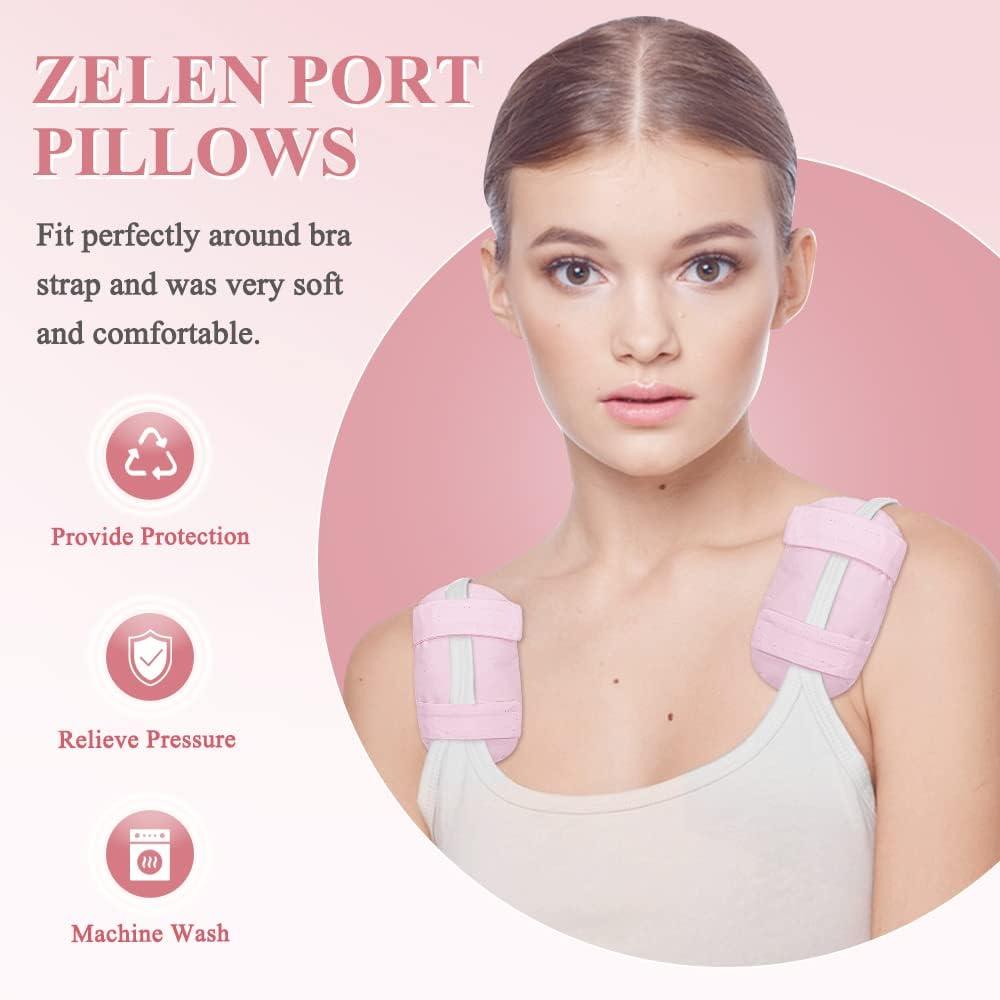 Zelen Pacemaker Incision Protector Post Surgery Bra Strap Pad Chest Cushion  to Prevent Wound Rubbing for Heart Surgery Recovery Support Pad for Bra  Straps Chest Port Cushion Support 2 Pack
