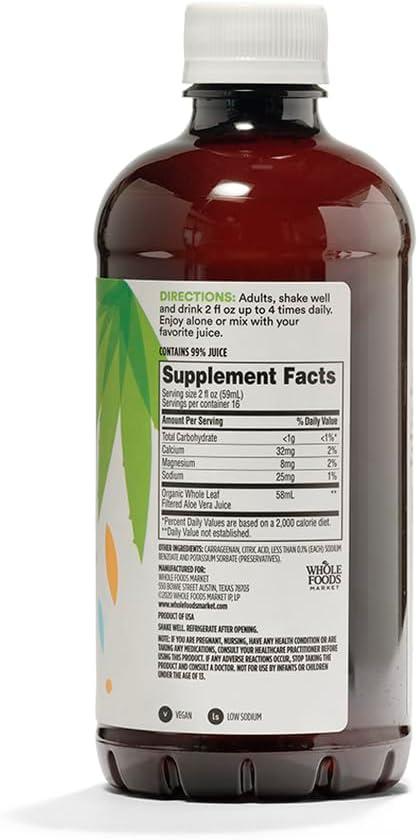 Buy 365 Aloe Vera Gel Whole Leaf - 32 Fl Oz | Whole Foods Market |  International Shipping Available | Buy Now with Express International  Delivery | GoSupps.com