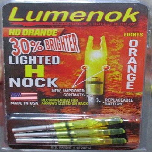 Lumenok H Nock (3Pack) HD Orange Improve Arrow Visibility and