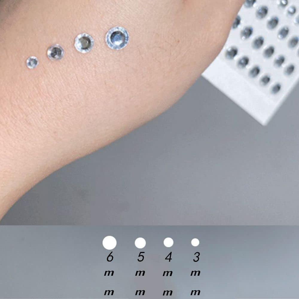 Rhinestone Stickers Self Adhesive Face Gems Stick on Body Jewels