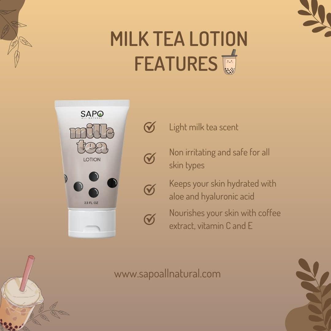 Milk Tea Lotion Moisturizing Hand & Body Cream with Boba Scent Aloe
