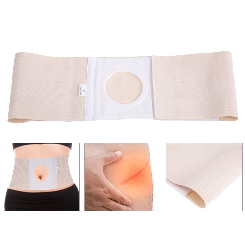 3 Sizes Ostomy Belt, Unisex Ostomy Hernia Support Belt Abdominal Binder