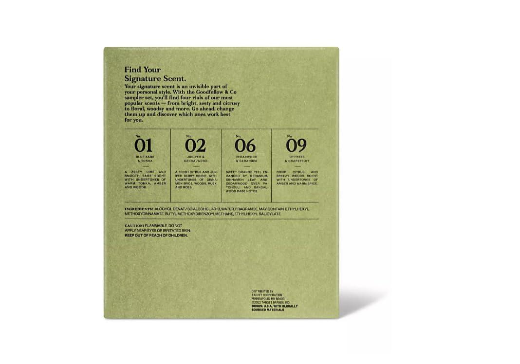 Goodfellow Co Men's Cologne Sampler Set Trial Size fl oz