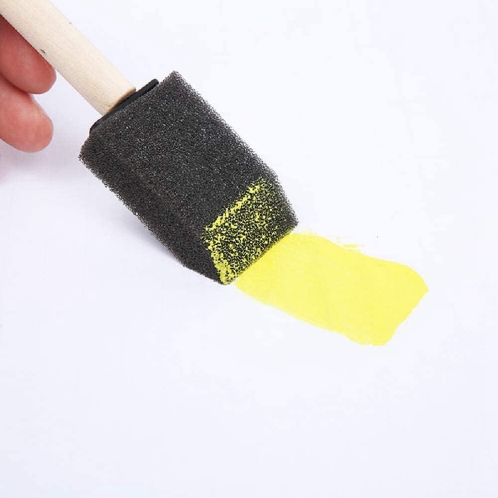 InfantLY Bright 10Pcs/Set Foam Paint Brushe, 1 inch Sponge Paint Brushes  Paint Sponges Foam Brushes