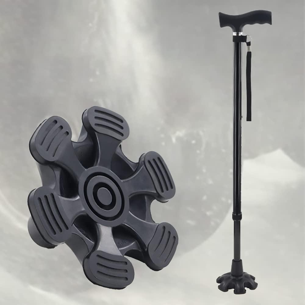 YAMTHR 6Point Cane Tip for 34 Inch Walking Canes SelfStanding Anti