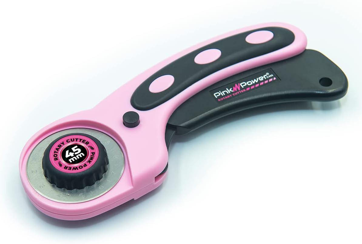 Pink Power Retractable Box Cutter Utility Knife Carpet Cardboard