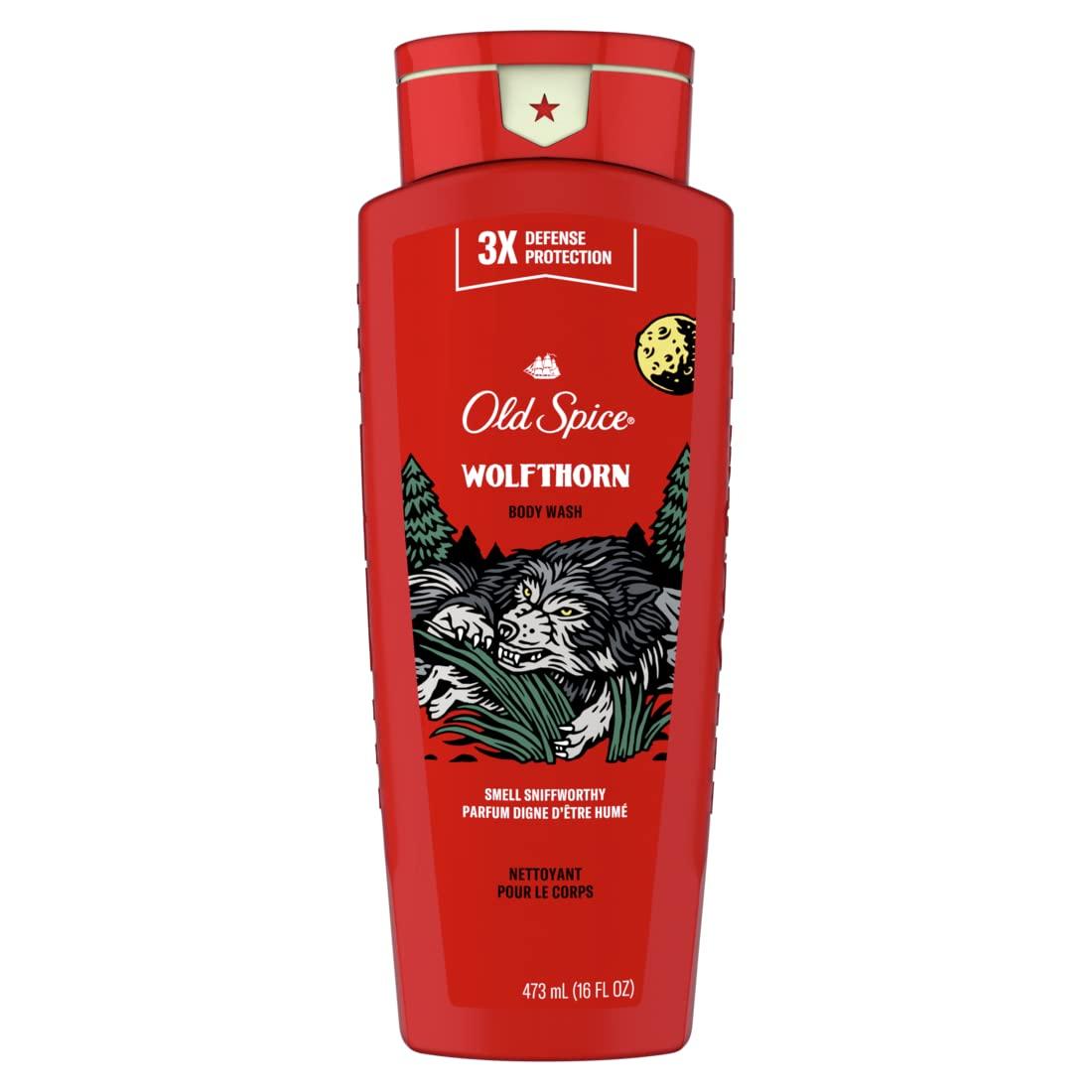 Old Spice Wild Collection Wolfthorn Scent Body Wash 16 Fl Oz (Pack
