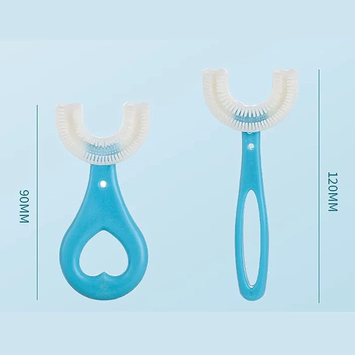 2 Pack Kids UShaped Toothbrush 360 Oral Teeth Cleaning Design for 1