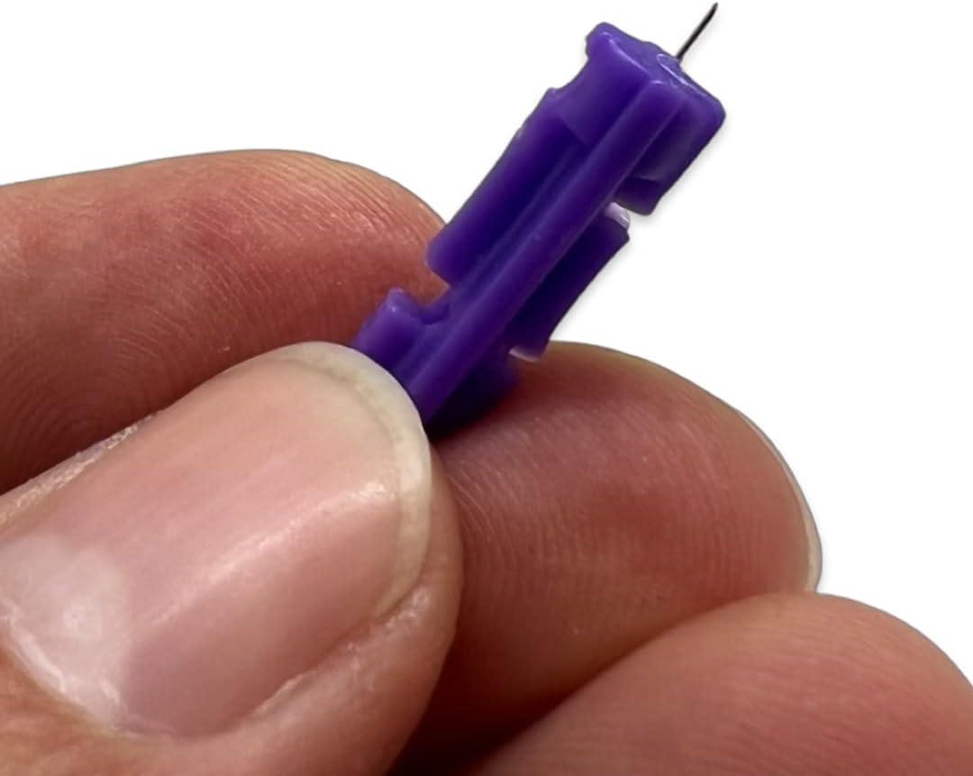 Diabetic One Step Lancing Device + 30G Twist Top Safety Lancets PainFree Blood Sampling Pen