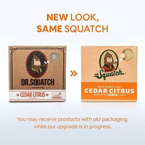 Dr. Squatch DISCONTINUED All Natural Bar Soap for Men with Zero Grit, Cedar  Citr 