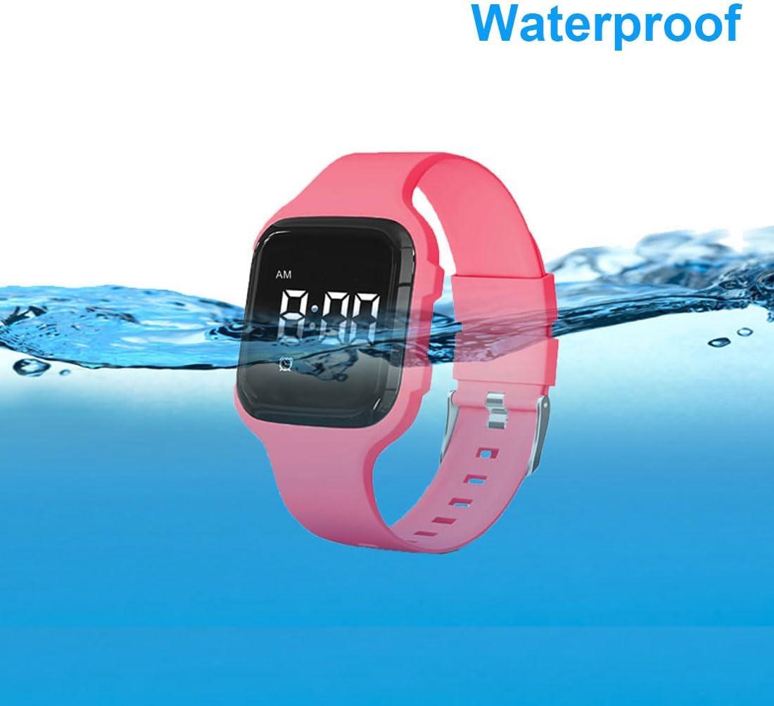 Buy E-vibra Waterproof Vibration Alarm Clock - Quiet Medical Memory Timer  with 15 Daily Alarms (Purple Square) | International Shipping Available |  Buy Now with Express International Delivery