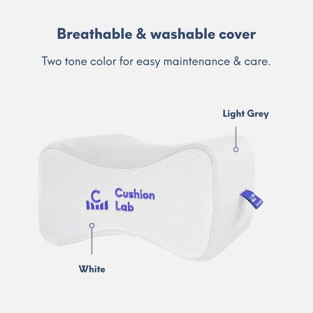 Cushion Lab Extra Support Orthopedic Knee Pillow for Side Sleepers –  Healthy Alignment Leg Pillow for Sleeping – Hip, Pregnancy, Sciatica, &  Back Pain Relief - Memory Foam Contour Wedge – Large Size