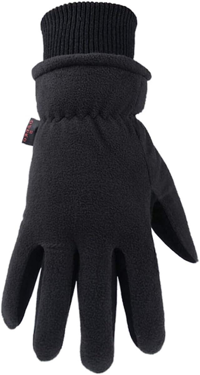 1pair Flip Cover Fleece Lined Waterproof Fingerless Gloves For Men & Women.  Anti-slip Windproof Warm Gloves For Driving Running Cycling Fishing