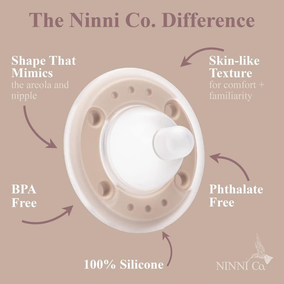 Ninni Co Breastfeeding Promoting Pacifier Silicone, Patented