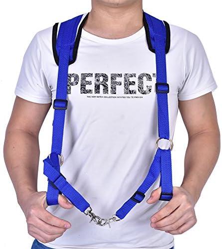Fishing Shoulder Back Harness, Practical Ultralight Fishing Vest Belt  Adjustable Shoulder Harness Tackle Equipment with PVC Material, 18.5 x  15.7in