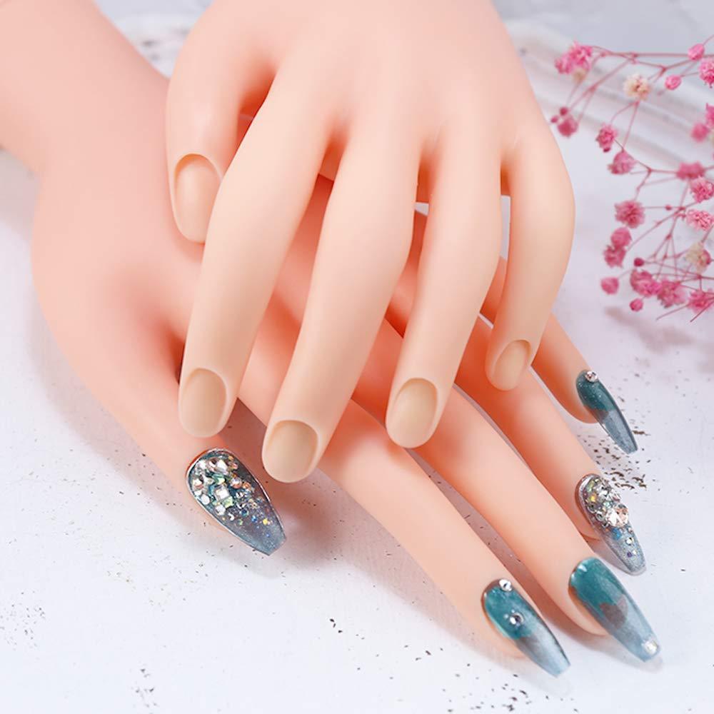 Nails Tool Artificial Hand Manicure Practice Hand Joint Activity Hand Model  Artificial Hand Manicure Tool For Home Salon Use