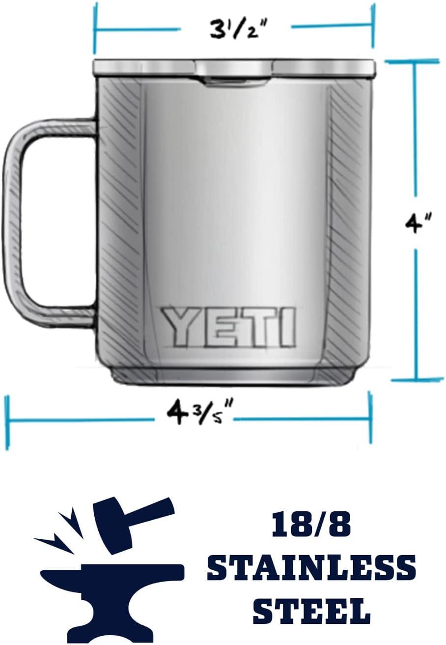 YETI Rambler 14 oz Stainless Steel Vacuum Insulated Mug with Lid